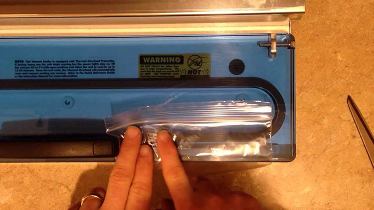 Zip Lock Bags in Vacuum Packaging Machine