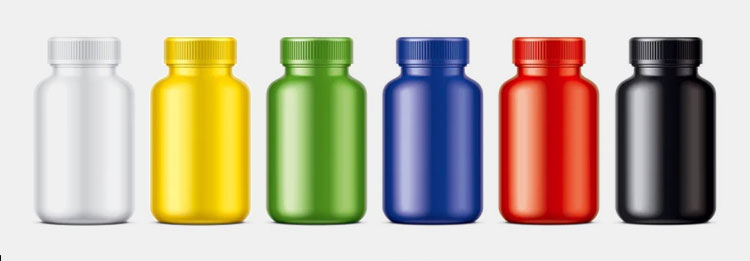 Capsule-Bottles-with-Different-Colors