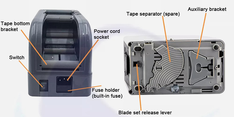 Main-Components-of-Automatic-Electronic-Tape-Dispenser