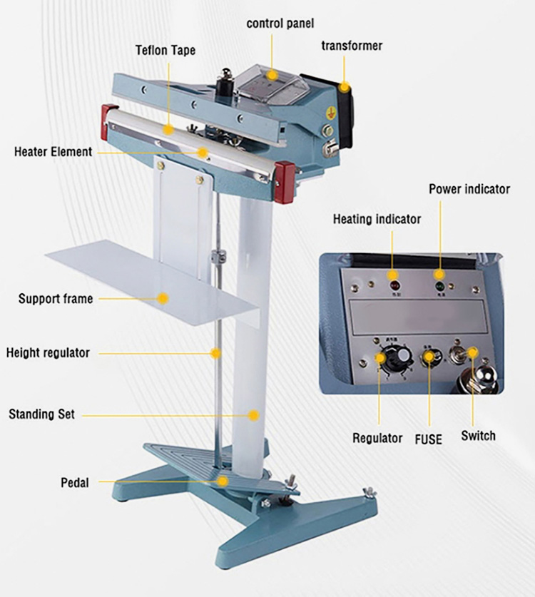 Main-Components-of-a-Foot-Operated-Heat-Sealer