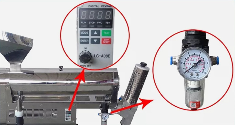 Operating Panel and Pressure Gauge