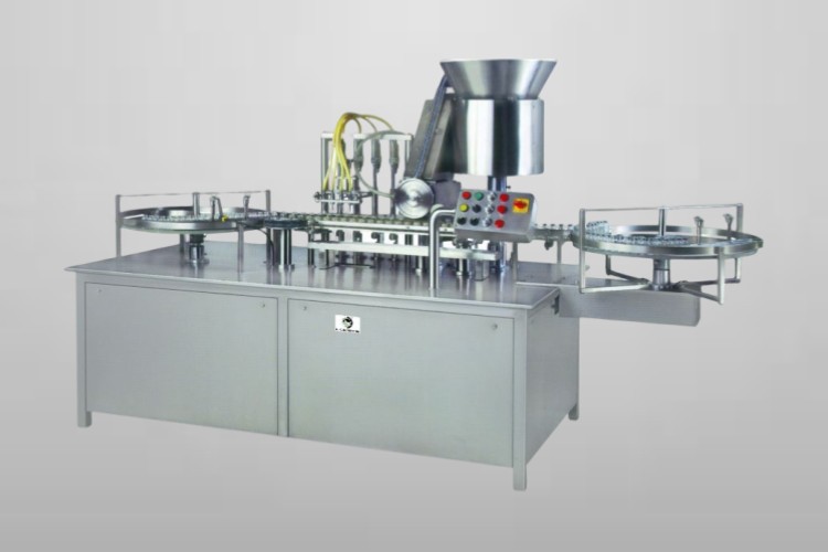 Lotion filling machine for vials