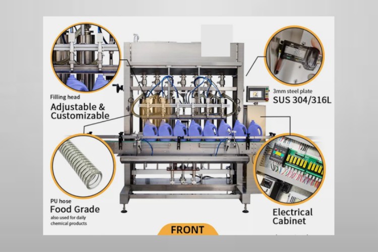 Main Parts of Fully Automatic Cream Filling Machine