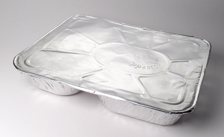 Figure showing an aluminum sealed tray