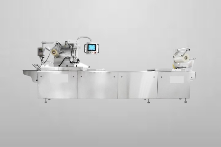 Thermoforming vacuum packaging machine