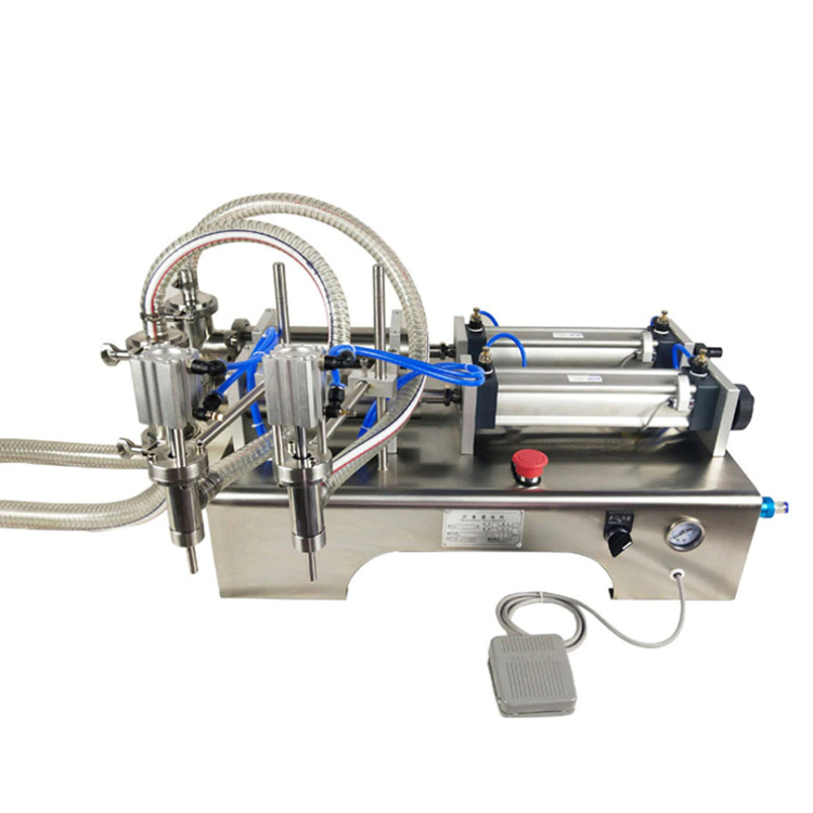 50~5000ml Double Heads Nozzle Piston Pneumatic Quantitative Liquid Filling Machine
