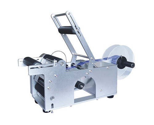 MT-50 Semi-automatic Round Plastic PET Bottle Sticker Labeling Machine