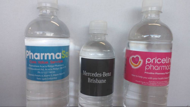 water bottle label printing
