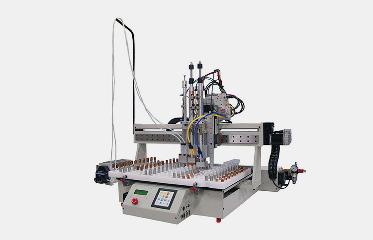 Robotic container filling machines