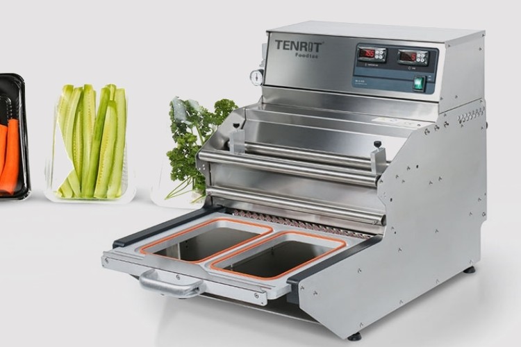 Semi-Automatic Tray Lidding Machine