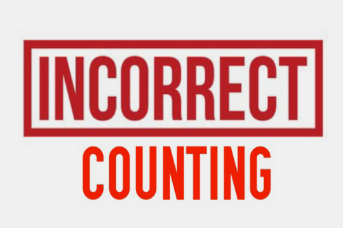 incorrect counting