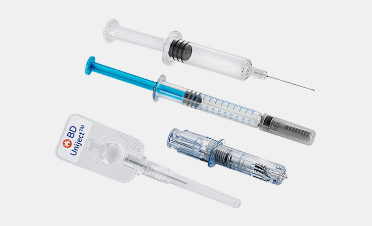 types of syringes are available
