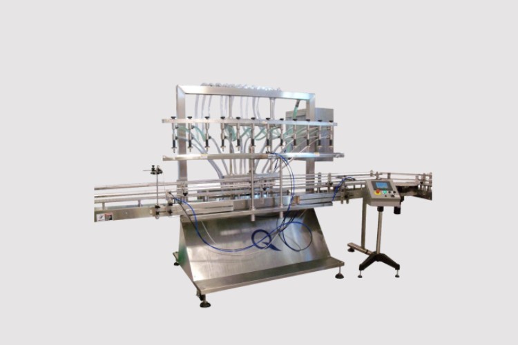 Overflow lubricant oil filling machine
