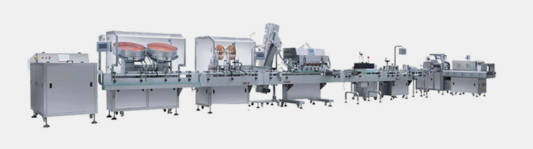 Production line of Capsule Counting and Filling Machine