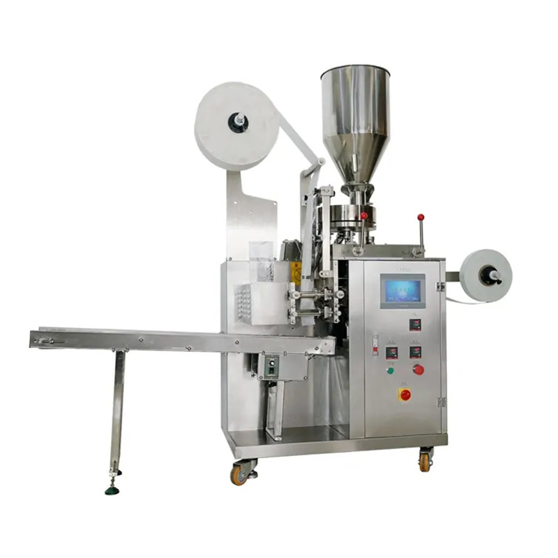 Automatic round tea bag machine with hanging line and labeling