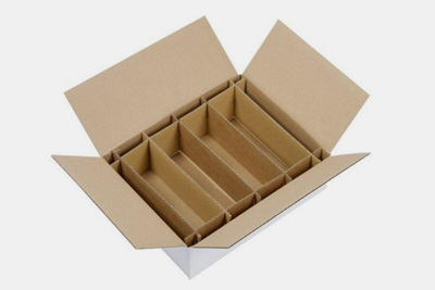 Cardboard with inner compartments