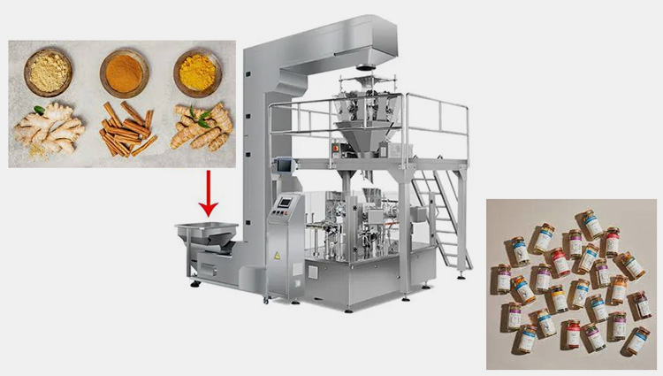 Pre-made Pouch Packaging Machine for Spices