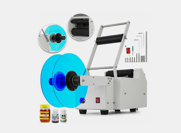 Semi-automatic Plastic Bottle Labeling Machine