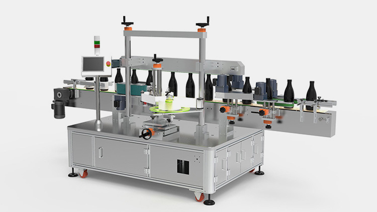 Square Bottle Wrap Around Labeling Machine