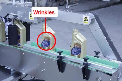 Wrinkles appear