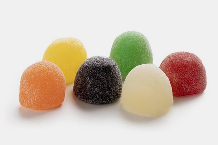 Gumdrops Shaped Crunchy Gummy Bears