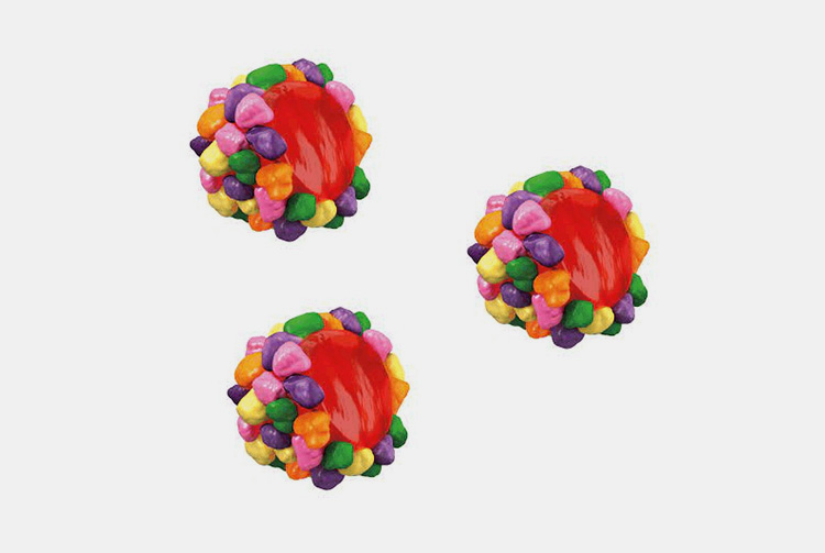 Round Cluster Crunchy Gummy