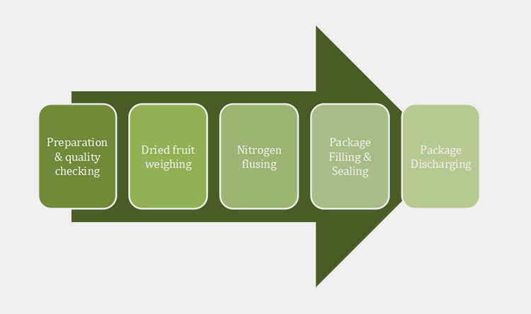 General Process Of Dried Fruit Packaging
