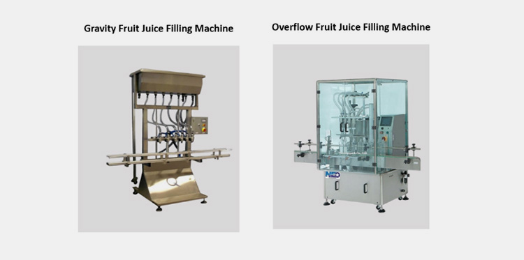 Gravity And Overflow Fruit Juice Filling Machine