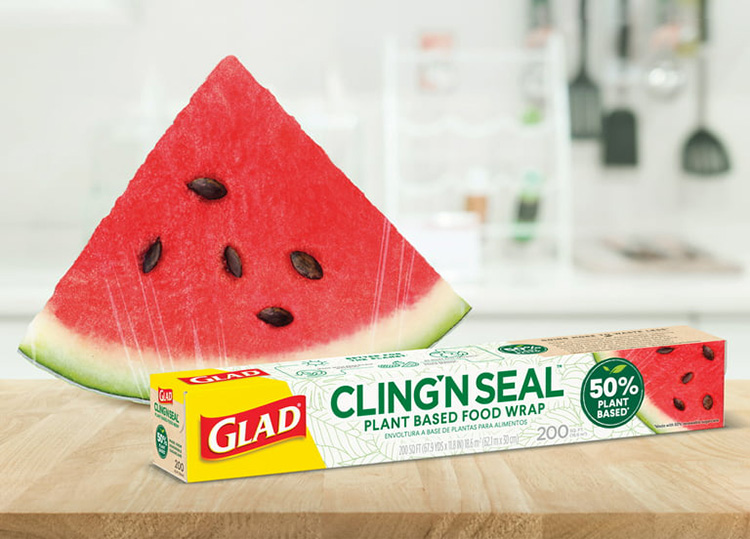 Glad Press'n Seal Freezer Sealable Wrap, 50 Sq Ft