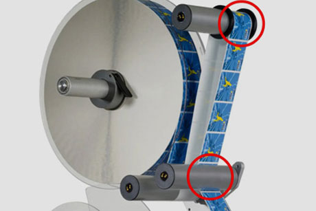 Label pulling shafts do not function properly