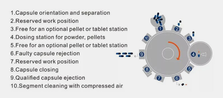 Working Principle of Vitamin Capsule Filler