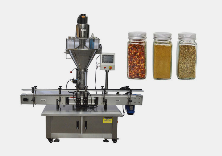 Linear Spice Bottle Filling Machine