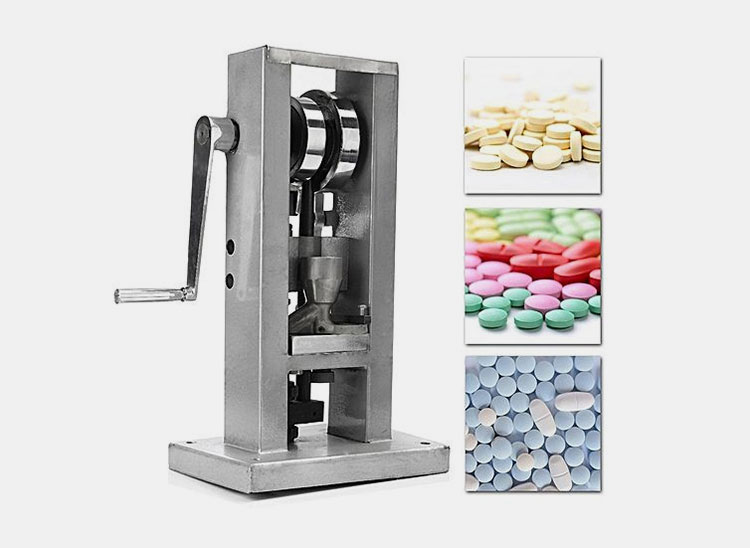 Manual Cam-Operated Handheld Tablet Press