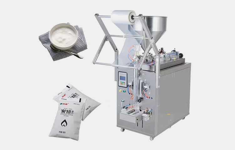 Small Salad Sauce Sachet 3 Side Seal Packaging Machine