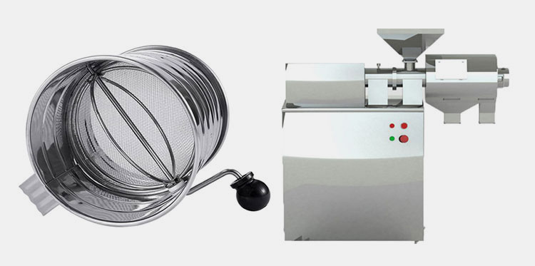 A Sifter And A Vibrating Sieve Machine