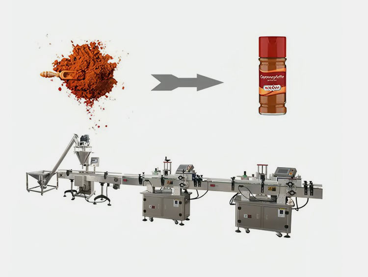 Jar Chilli Powder Packing Machine