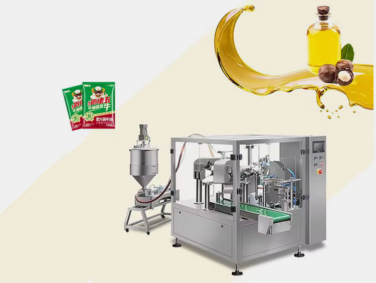Premade Pouch Oil 3 Side Seal Packaging Machine