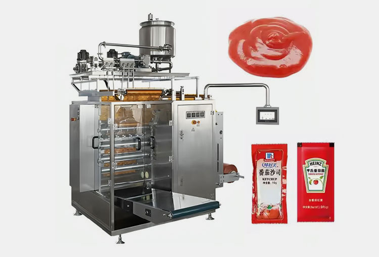 Vertical Sachet KFC Ketchup 4 Side Seal Packaging Machine