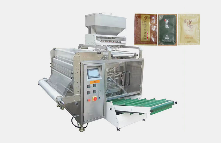 Intermittent Motion Multi-Lane 4 Side Sealing Particle Packing Machine