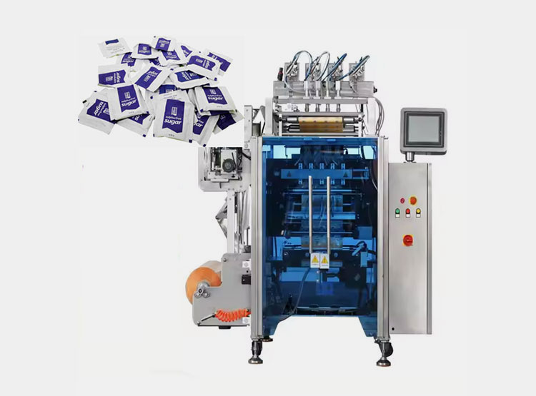 Multi-Head Weighing Multi-Lane 4 Side Sealing Particle Packing Machine