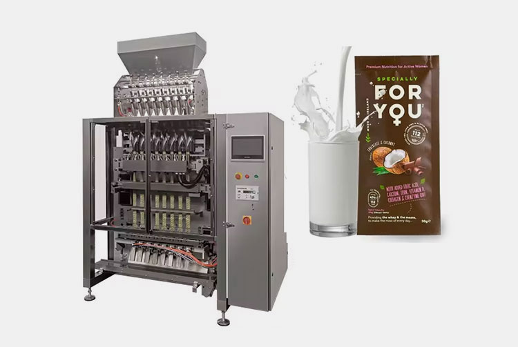 Net-weigh Multi-Lane 4 Side Sealing Liquid Packaging Machine