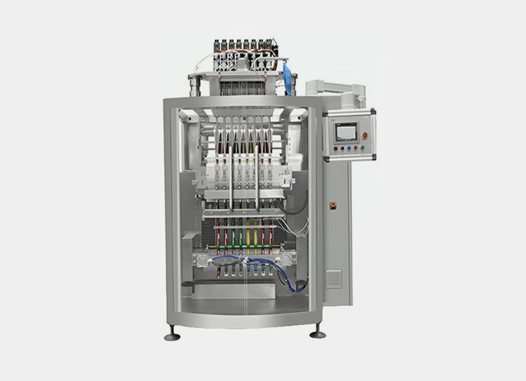 a Multi-Lane 4 Side Sealing Particle Packing Machine