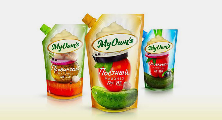 Creative look of the mayonnaise pack
