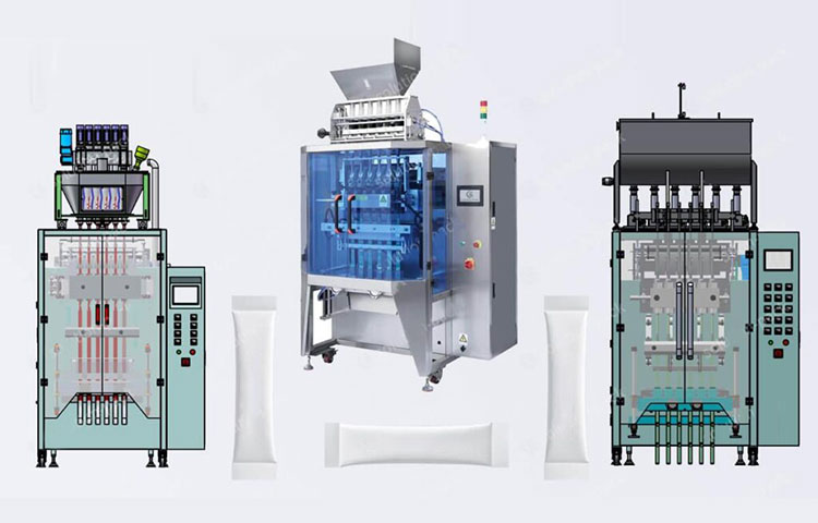 Multi-Lane Back Sealing Granule Packing Machine