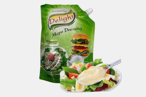 Pre-made pouches mayonnaise packing machine