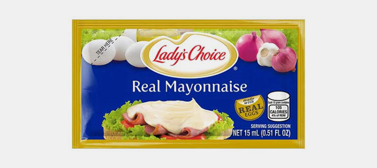 Small size mayonnaise pack