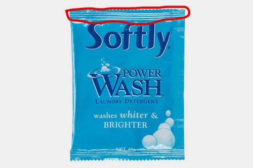 Detergent powder trapped in seals