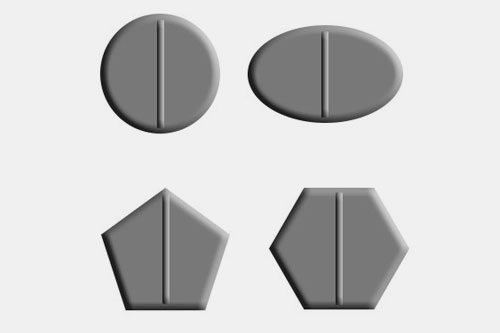 Multiple Tablet Shapes