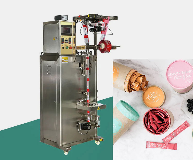 Stick pack packaging machine production line