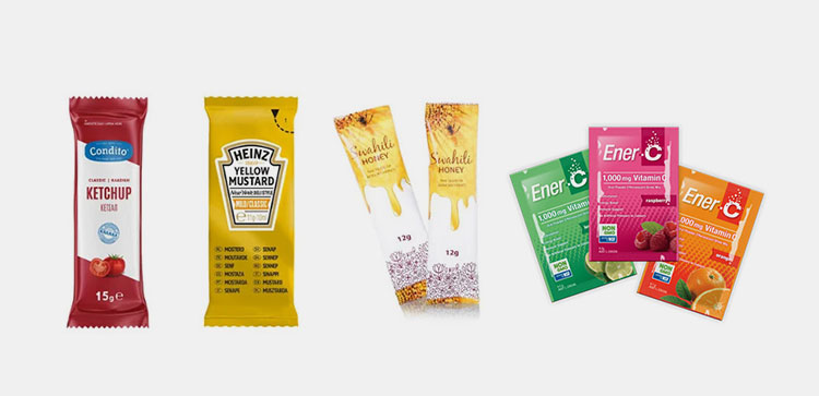 Various stick-packs and sachets